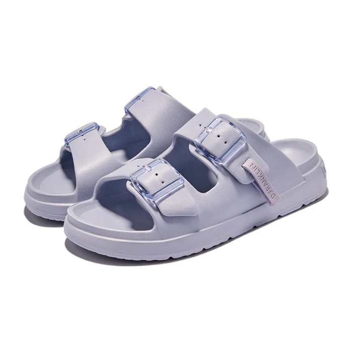 Sandalias Abiertas de Mujer Hebilla Ajustable Vibe Violeta