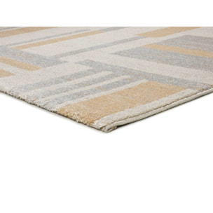 CRAFT Alfombra geométrica en tonos beige y gris, varias medidas disponibles