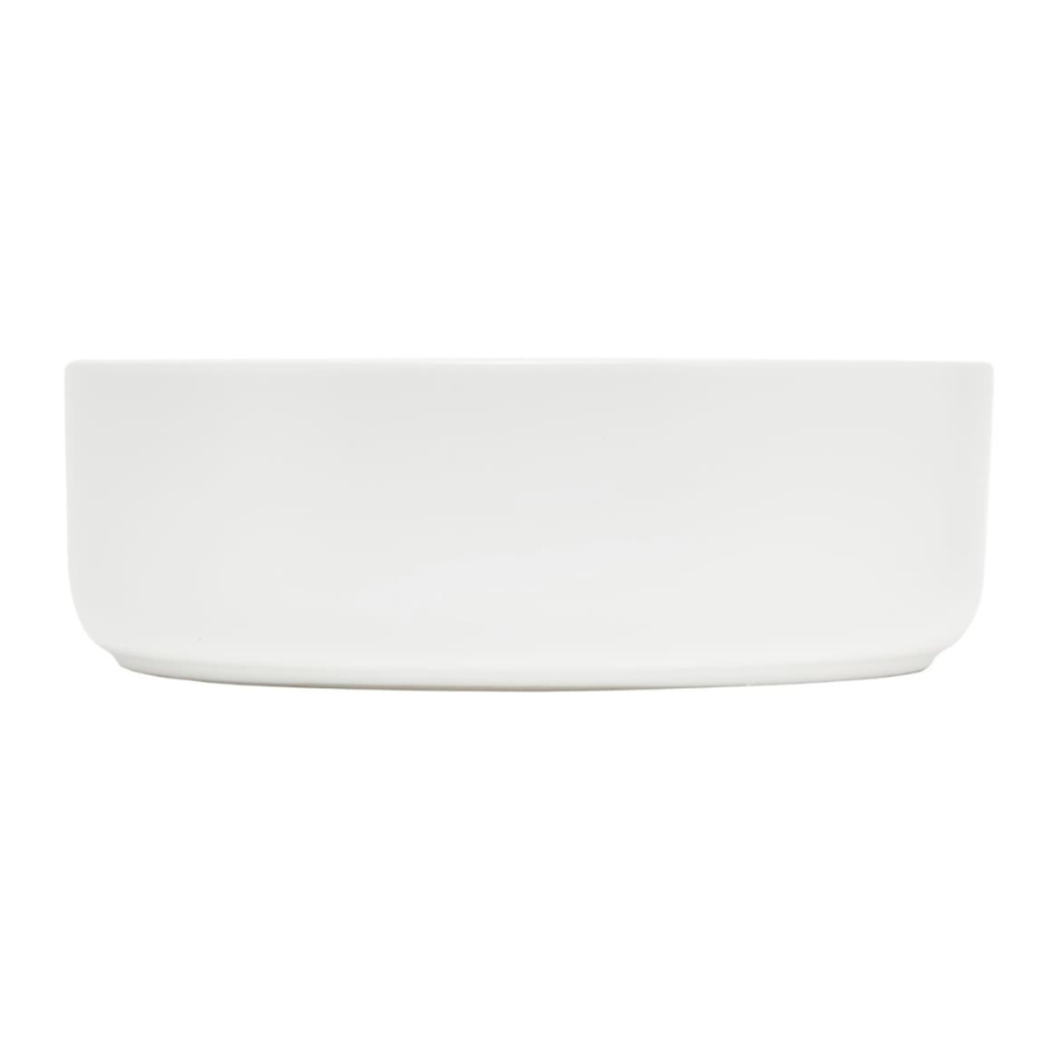 Mood vasque à poser ronde 36x36 cm sans trou de robinetterie ni trop-plein, blanc (SATM3636MW)