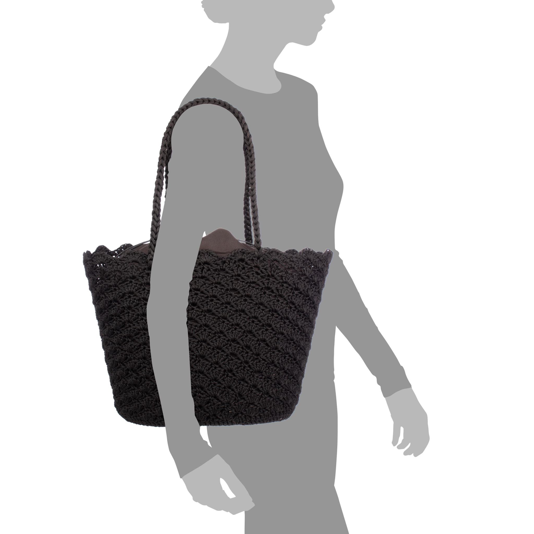 Basentello Bolso de hombro Mujer. Fabricaco en algodón tejido artesanal a mano.