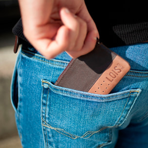 Monedero Piel Hombre Lois Durham Marron-Tan