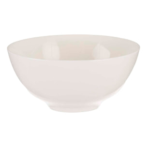 Set 6 cuencos porcelana blanca aperitivo colección vessia