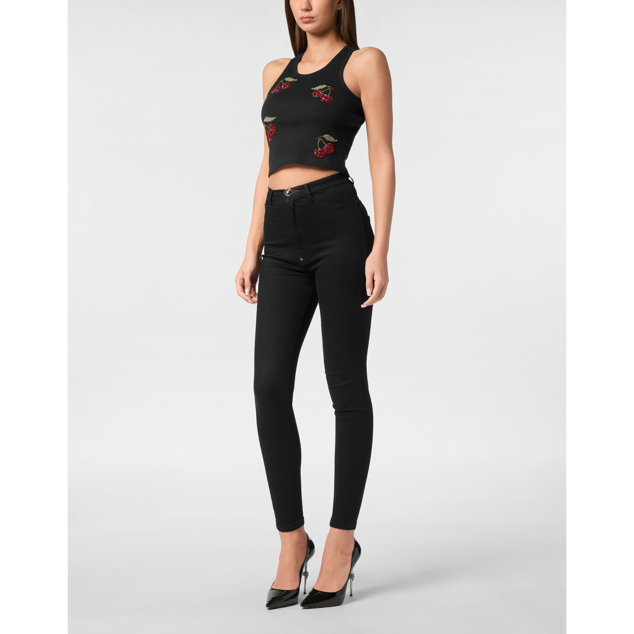 PHILIPP PLEIN Tank Top CHERRIES