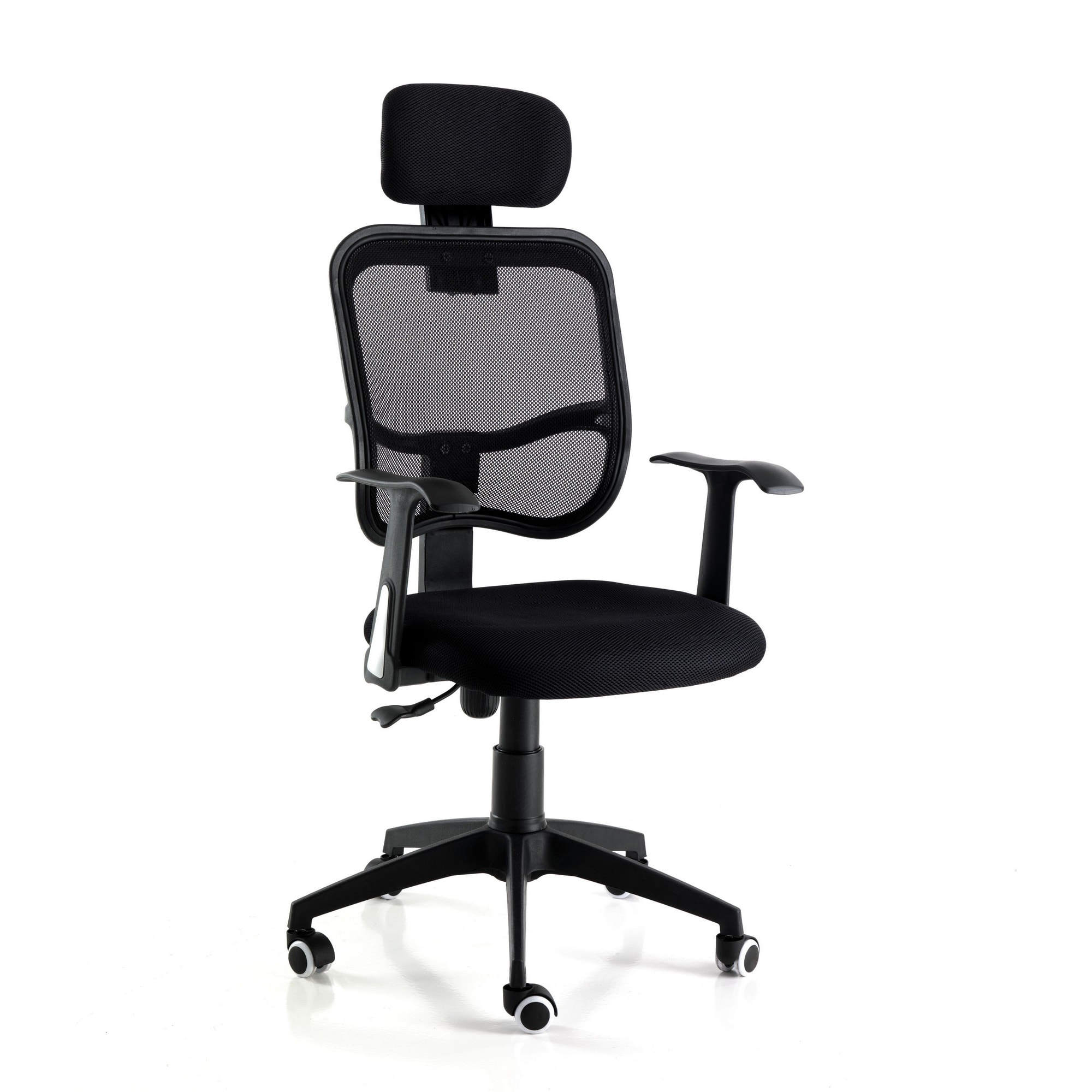 Tomasucci fauteuil avec appuie-tête de bureau COOL BLACK Noir