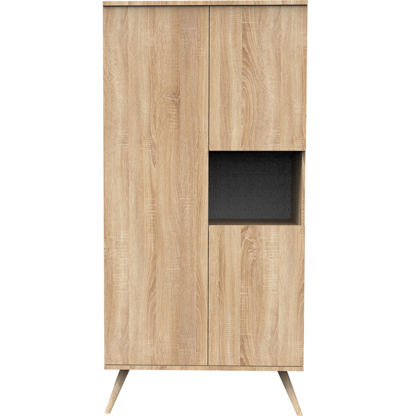 Armoire 3 portes 1 niche en bois