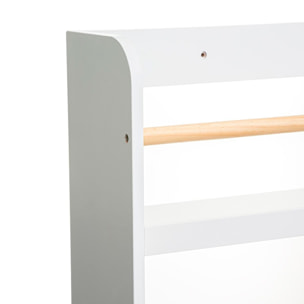 Librería infantil con 4 baldas color blanco