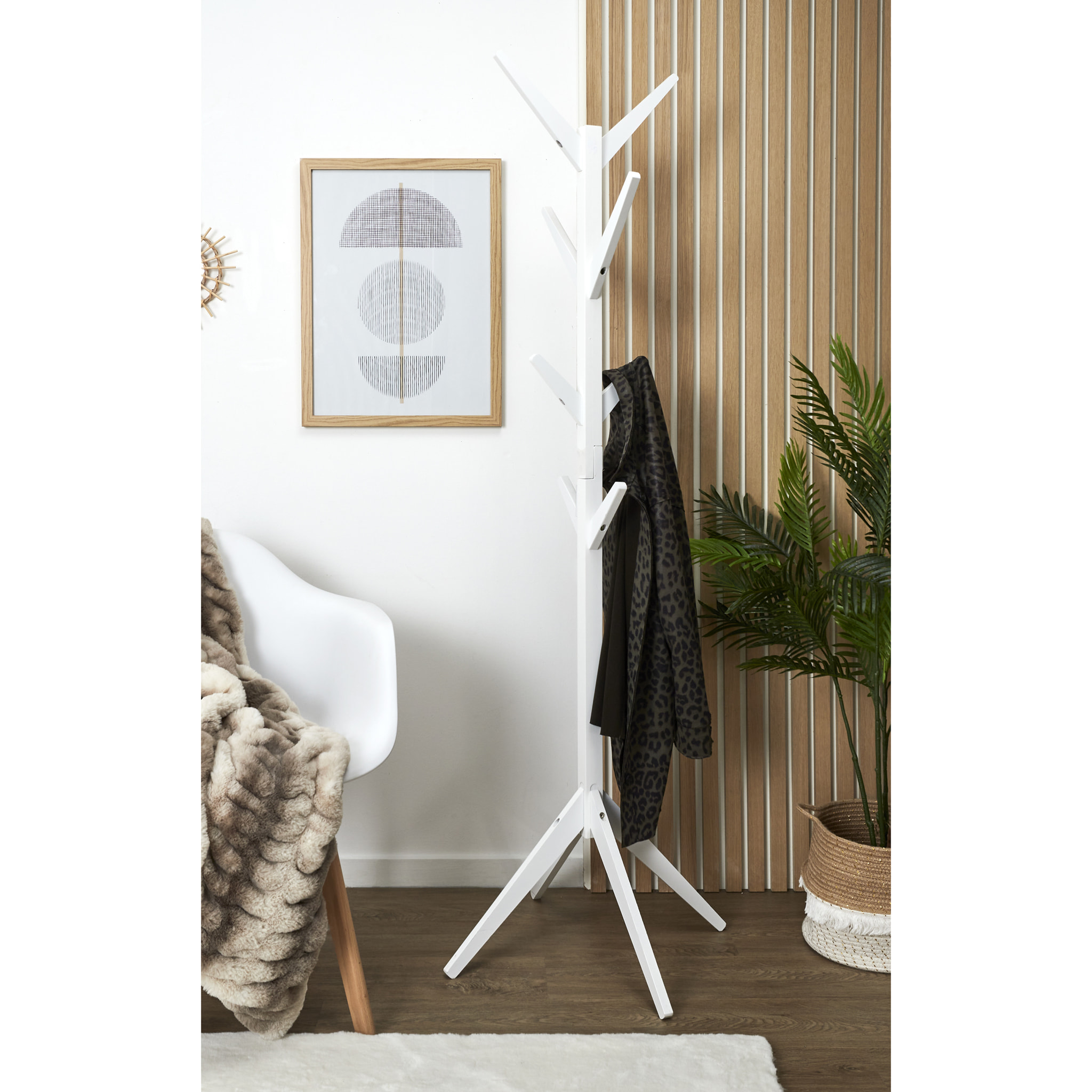 Portemanteau Arbre Blanc 178cm