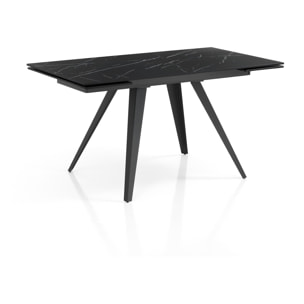 TOMASUCCI Tavolo allungabile EKA BLACK MARBLE