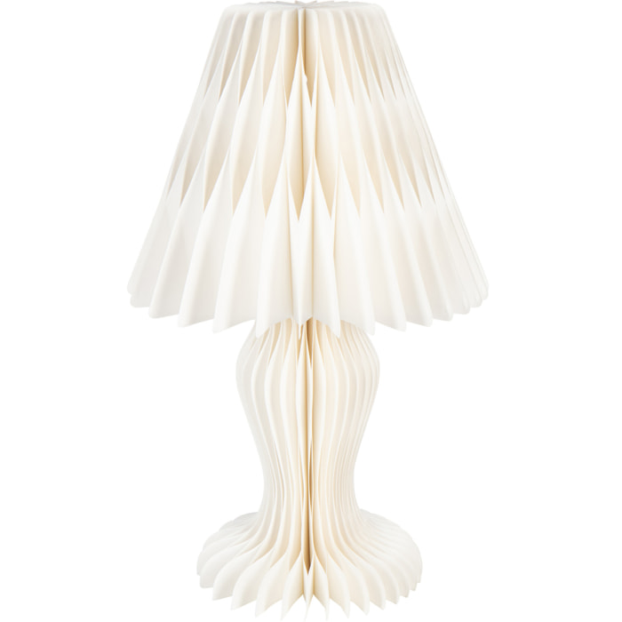 J-Line abat-jour Vintage Pliable - papier - blanc cassé