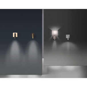LEDS C4 Luz de lectura Gamma Mix&Match Square LED 3.5 Blanco cálido - 2700K ON-OFF Oro mate 137lm
