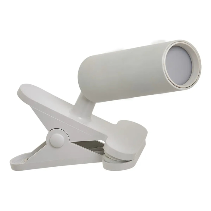 Lampe LED Clipsable USB Blanc Froid 12x8x20 cm