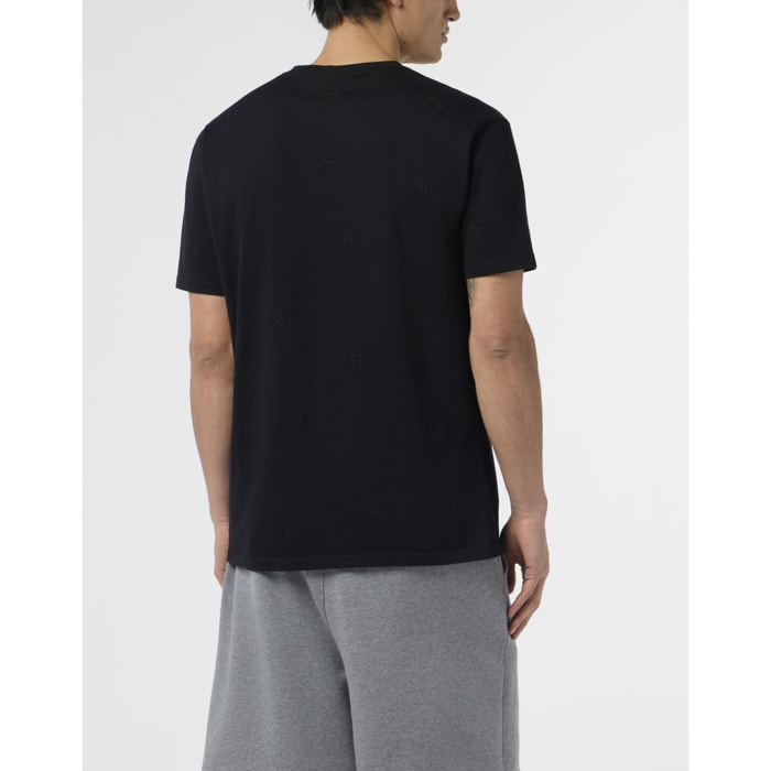 PHILIPP PLEIN Embroidered Round Neck T-Shirt Monogram Monogram