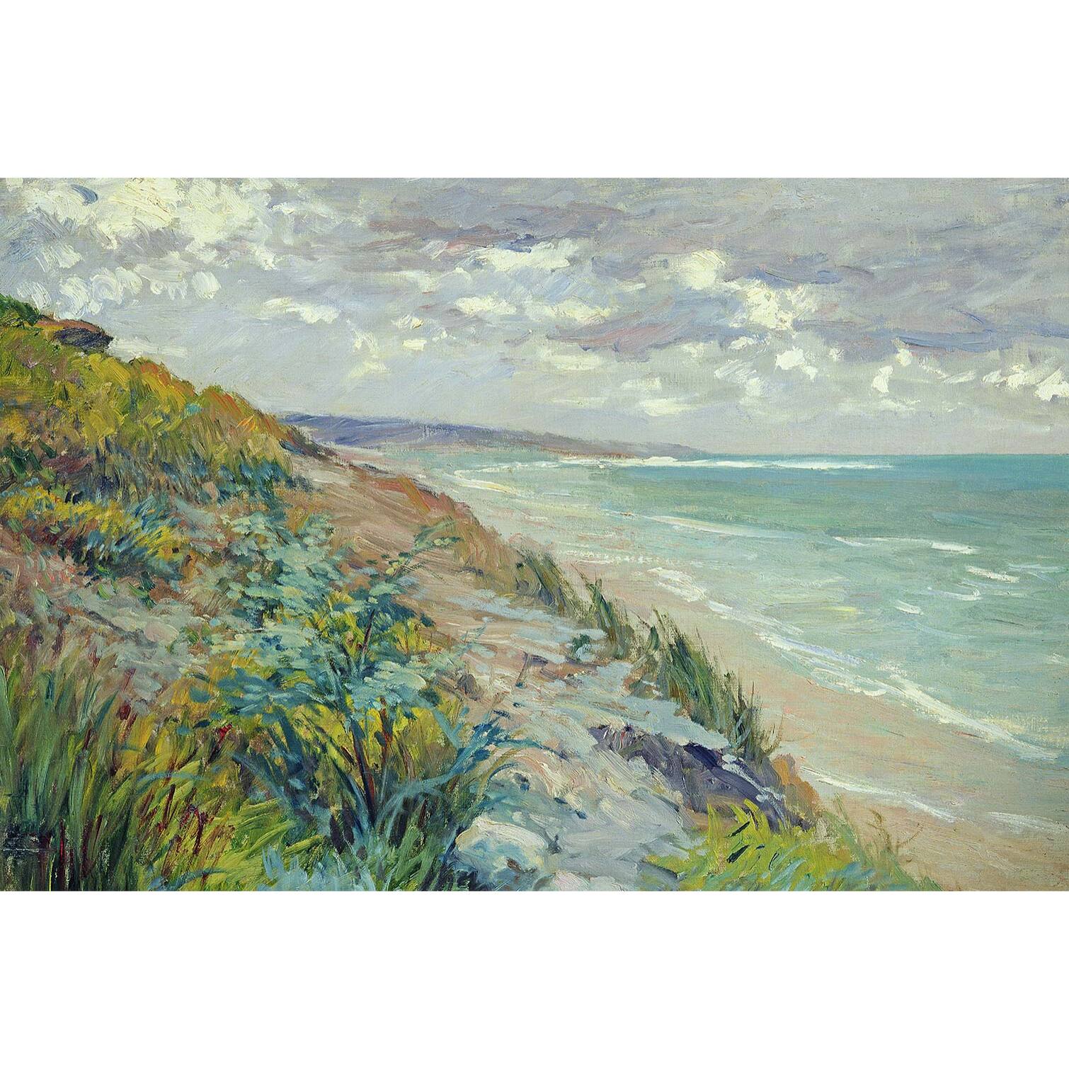 Tableau les falaises de trouville par gustave caillebotte  Tableau alu Dibond