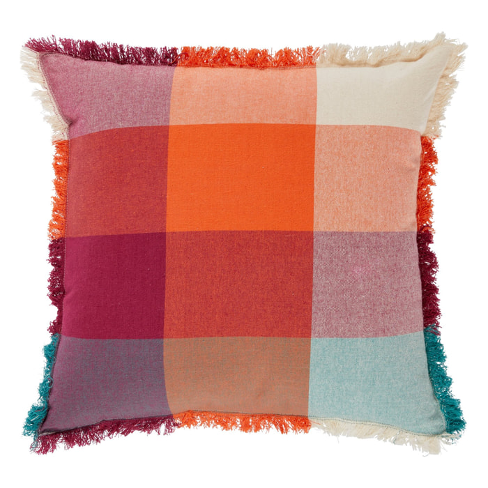 Cojín con flecos Yucatan 45 x 45 cm madras