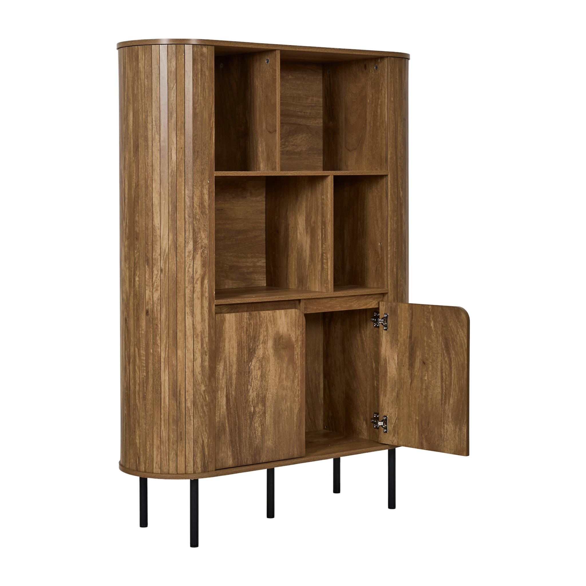 Bibliothèque - HOME DECO FACTORY - Héritage - Élégante - Art déco - Marron et noir