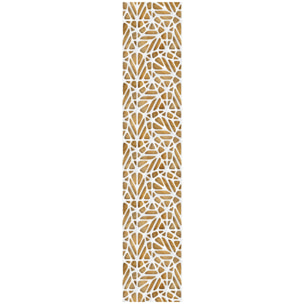 Papier peint intissé pré-encollé - DESIGN SCANDINAVE BLANC ET BOIS - 1 rouleau