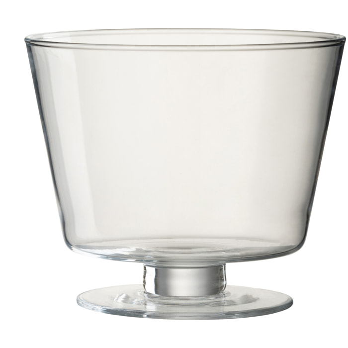 J-Line vase Olivia - verre - transparant - Ø 19 cm