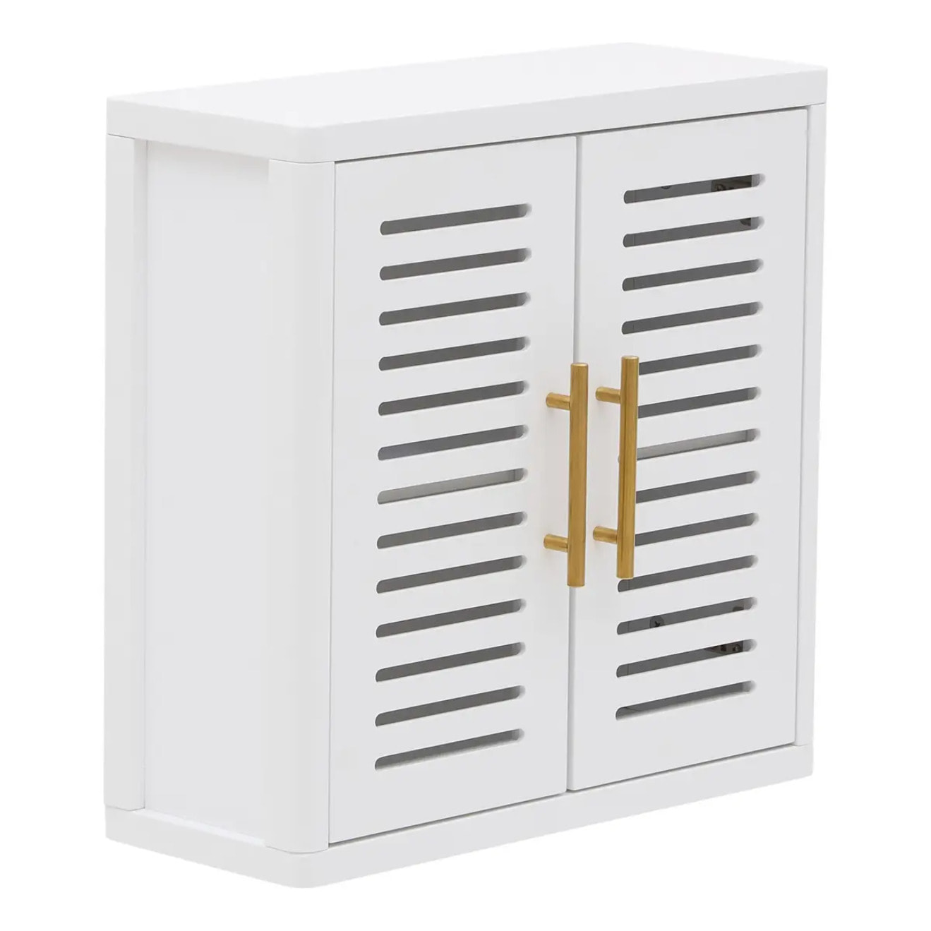 Meuble haut Orea carré 20x50cm 2 portes blanc