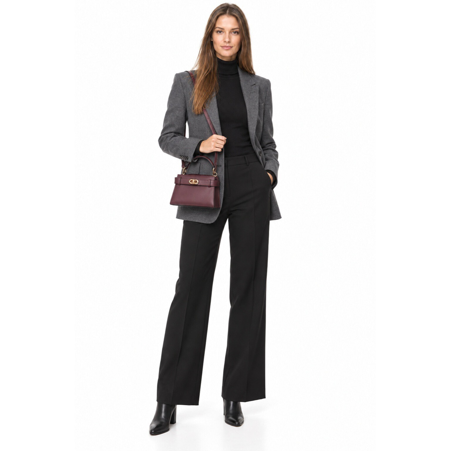 Tote Anna Luchini Bordeaux