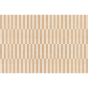 Alfombra de vinilo Dynamic Beige 160x240 cm -PVC antideslizante, vinilica para cocina o salón, lavable, estilo abstracto