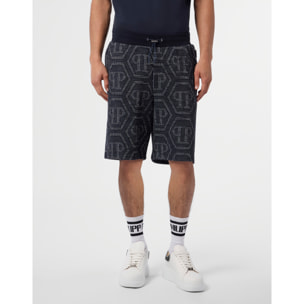 PHILIPP PLEIN Jacquard Shorts Monogram