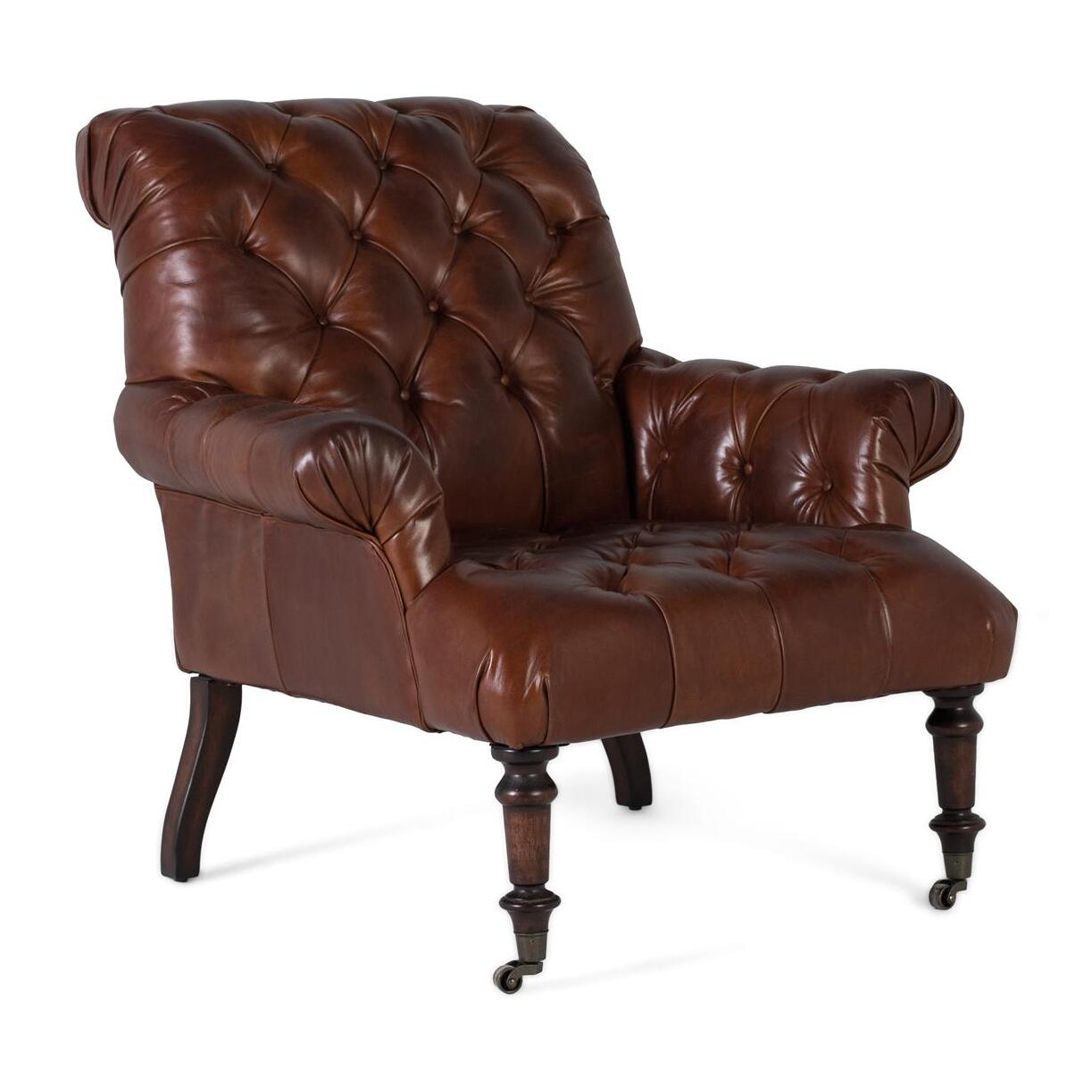 Sillón de piel - 94 x 92 x 99 cm