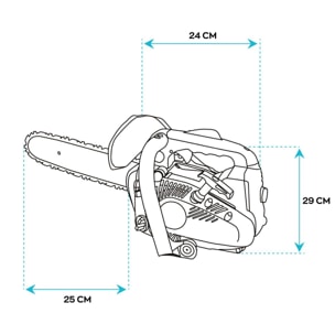 Motosega Potatore 25Cc A Scoppio Benzina Per Potature