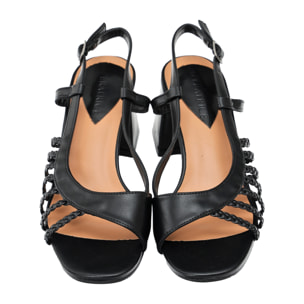 Sandali cinturino regolabile - tacco 7,5 cm