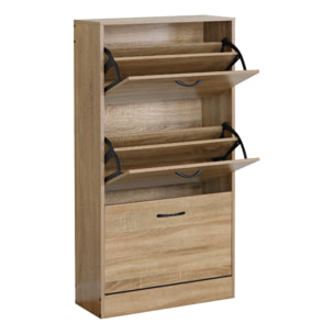 HALLI Meuble à chaussures 116x60cm chêne