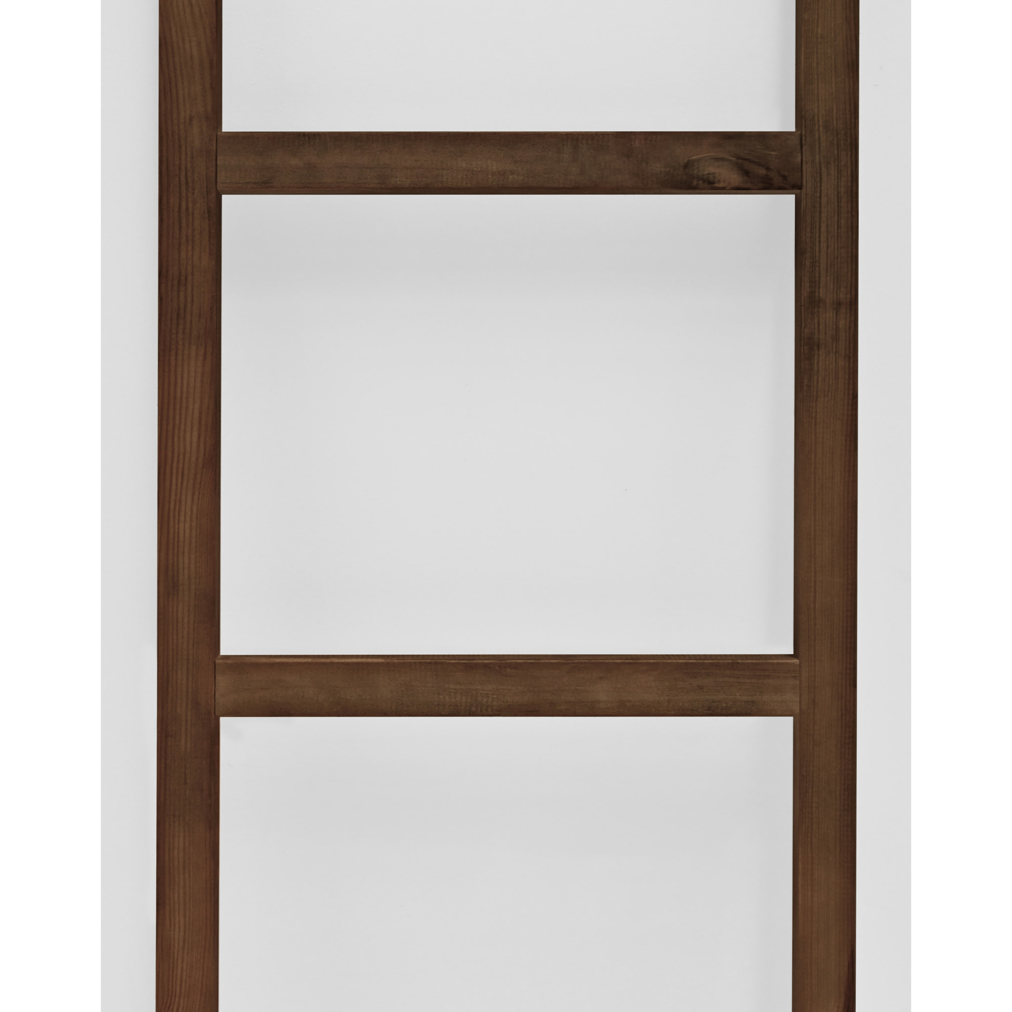 Échelle en bois massif couleur noyer de 118x41cm Hauteur: 118 Longueur: 41 Largeur: 3.5