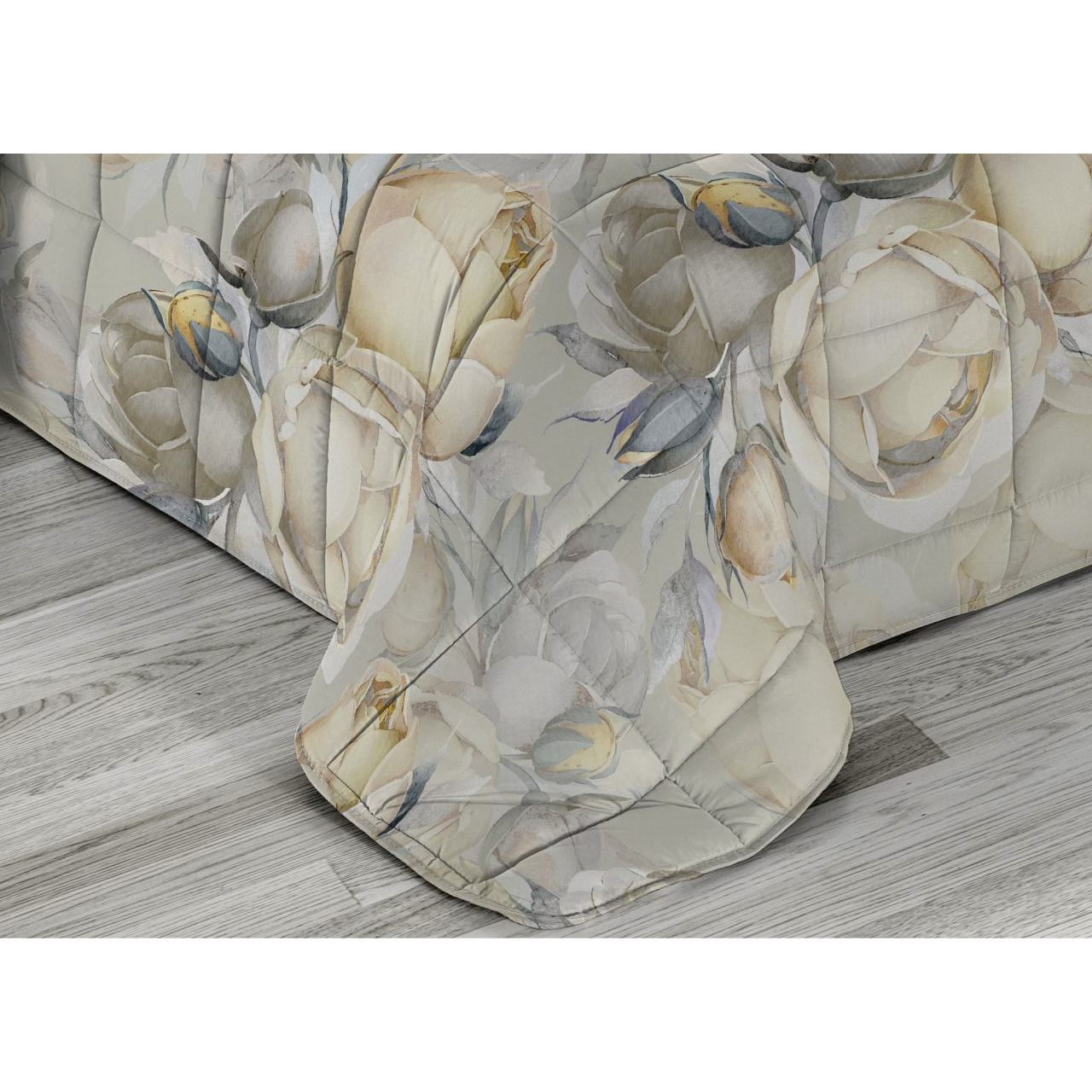 Trapunta Invernale 300gr Diadema Flora Stampa Digitale Fantasia Floreale D9