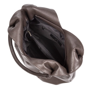 Ponteranica Borsa a spalla Donna. Pelle autentica Dollaro.