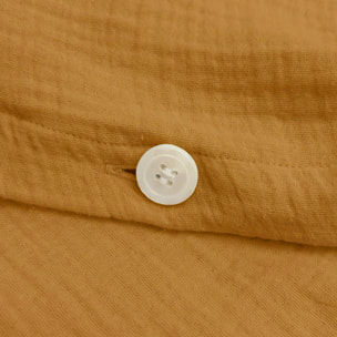 Housse de couette unie en coton, GAZE DE COTON