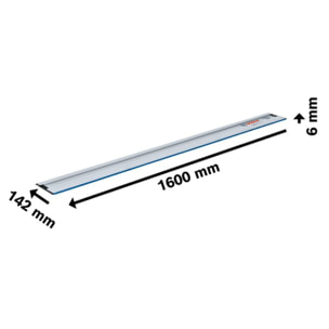 Rail de guidage 1,6m FSN 1600 pour scie circulaire - BOSCH - 1600Z0000F