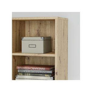 Etagère 2 plateaux 45 cm de large en décor bois chêne - GOTHAM