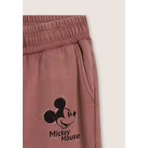Pantaloni sportivi da donna con stampa Disney e strass