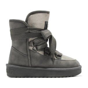 Botas Australianas de Mujer de Microfibra Repelente al Agua Nordic Shiny en Gris D.Franklin