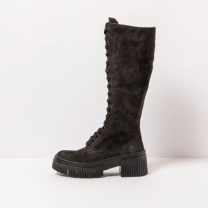 Botas con tacón 1376 NOBUCK BLACK/YORK color Black