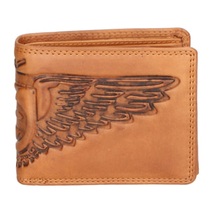 Portafoglio da Uomo in Vera Pelle fashion 10x12,5x3 cm