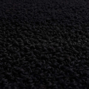 Silla de escritorio tapizada en borreguito negro 76-89,5 cm Candy Negro
