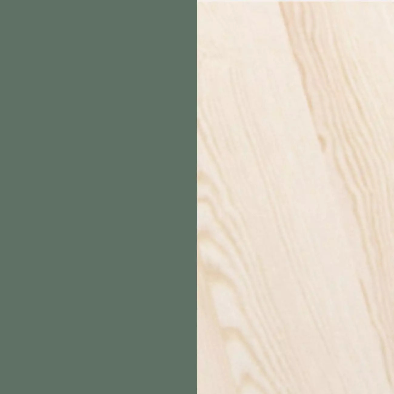 Cómoda de 3 cajones resistente y funcional en green moss y oak 100x80 cm Eira Green Moss - Oak