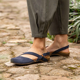 Sandalias N5813 NOBUCK LAVADO MALVA/PANGLAO color Malva