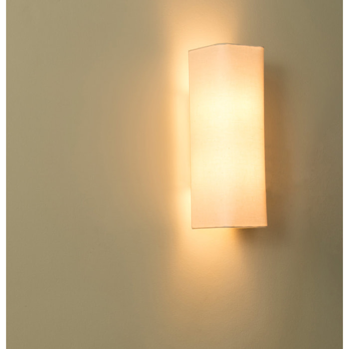 COTTON RCT Lampe applique beige vertical 2L