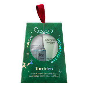 Duo Pop Merveilleux Vert - Coffret Sérum à l’Acide Hyaluronique 50 ml + Crème Équilibrante 20 ml