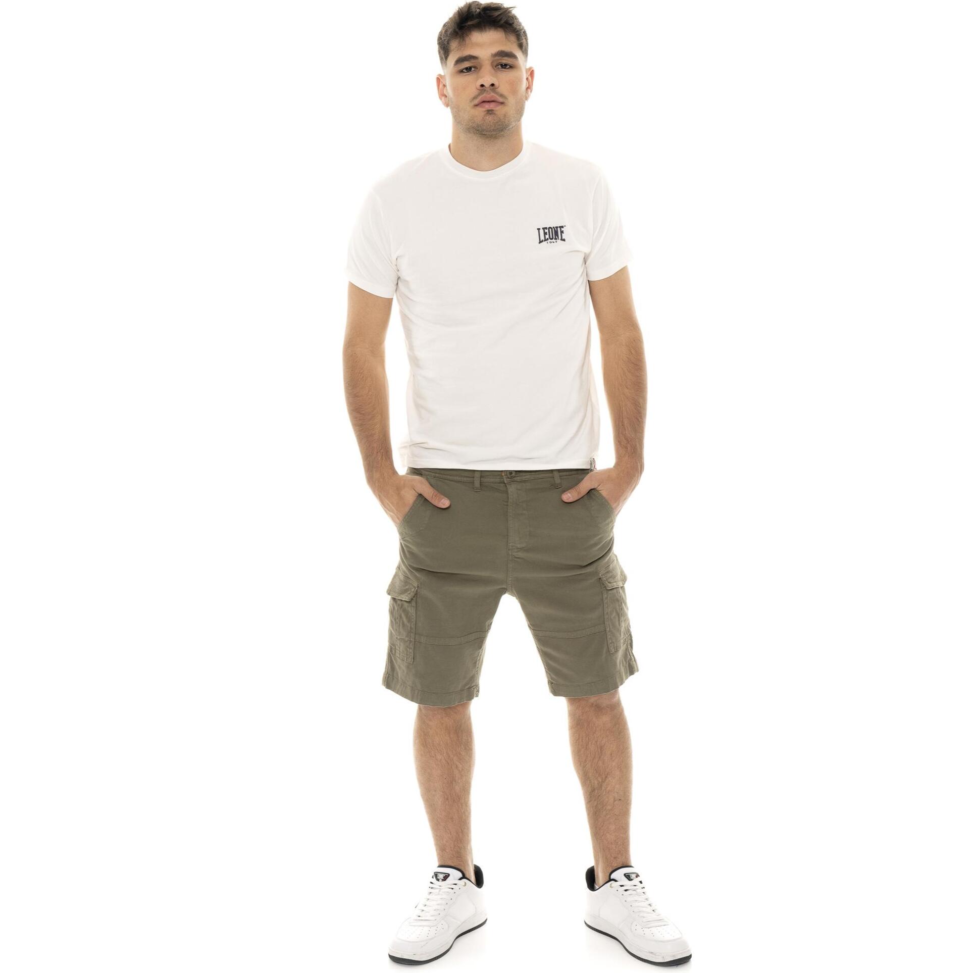 Bermuda cargo da uomo in twill Leone Military 1947