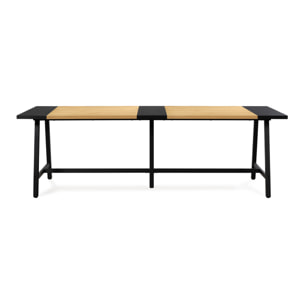 Mesa de comedor Caracas efecto Roble, 240 cm