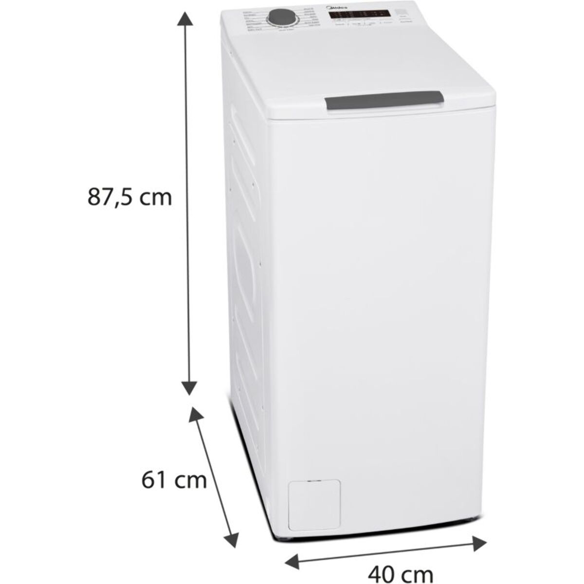 Lave linge top LISTO LT612L1b - 6 kg - 1200 tr/min - Classe C