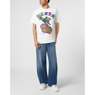 PHILIPP PLEIN Camiseta de cuello redondo y manga corta TEDDY