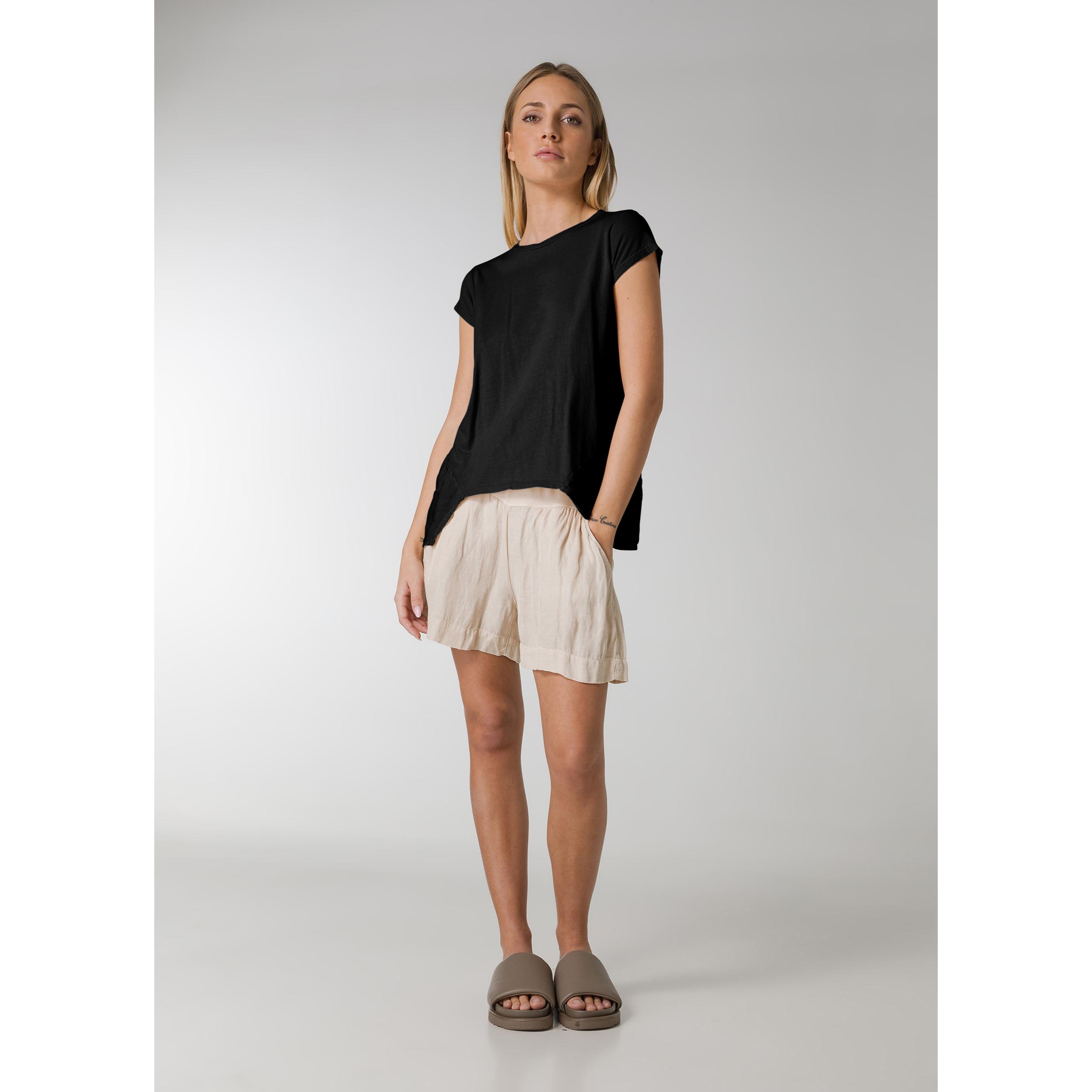 DEHA - T-shirt LINEN TRIMS T-SHIRT in cotone per donna