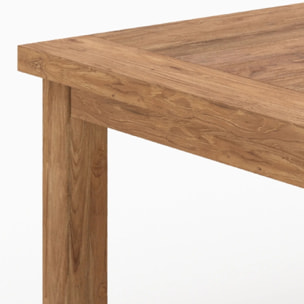 Table rectangulaire en bois de teck recyclé 200cm 8 personnes - Mémo